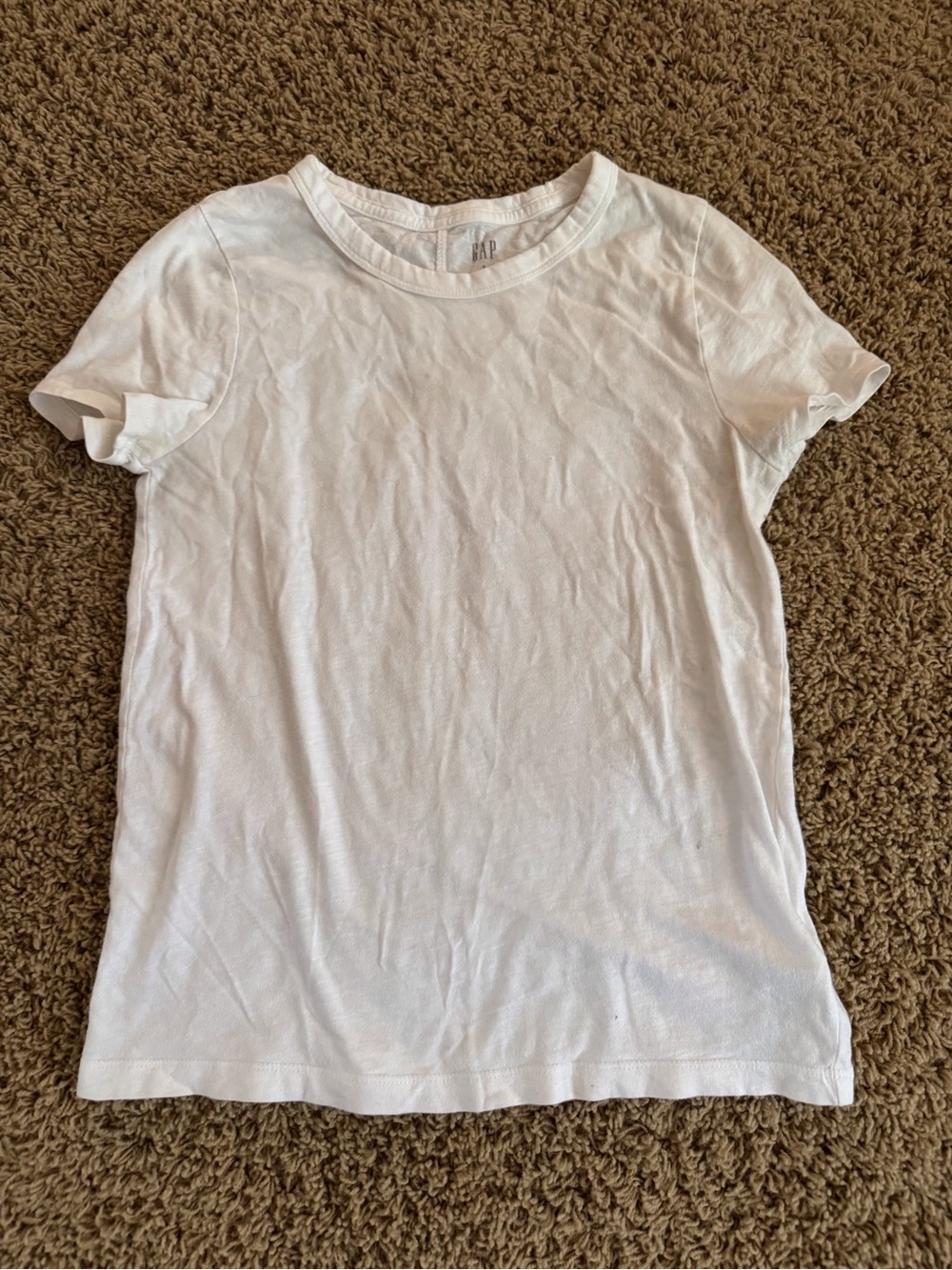 GAP White Short Sleeve Crewneck Tee